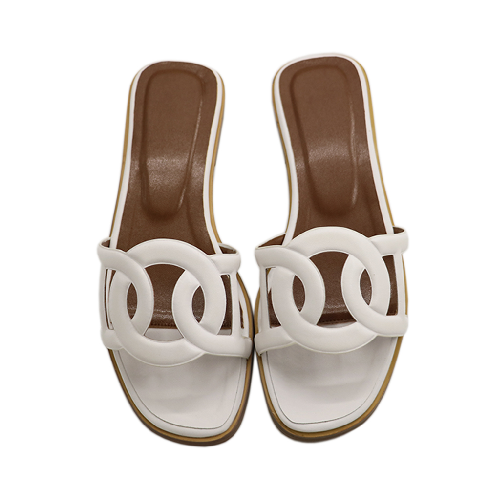 Circle Design Women's Summer Flats Slipers-MERUMOTE