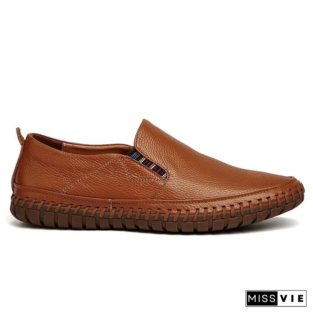 Leather Men Shoes Slip On Shoes Leather Loafers Mens Moccasins Shoes Italian Designer Shoes