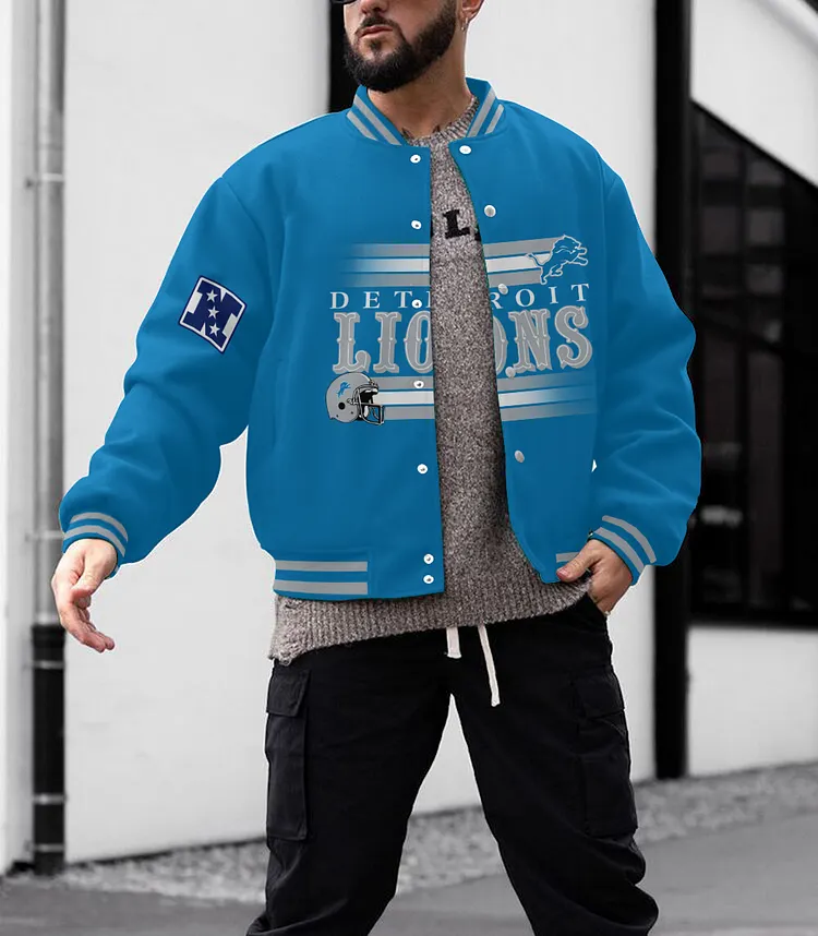 Detroit Lions Men's Limited Edition Full-Snap Casual Jacket