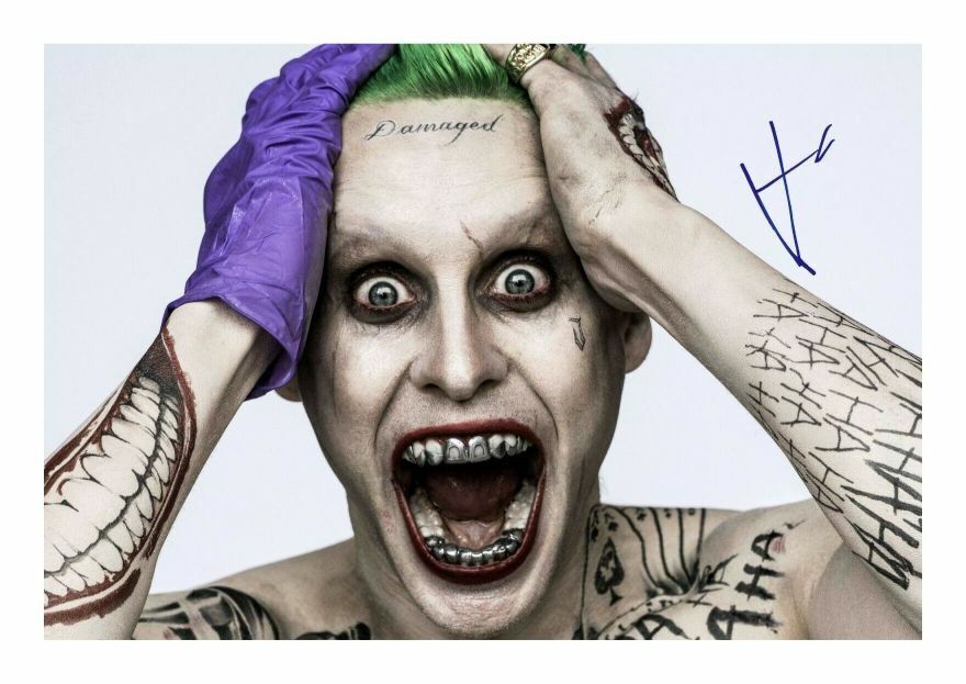 JARED LETO - THE JOKER AUTOGRAPH SIGNED PP Photo Poster painting POSTER