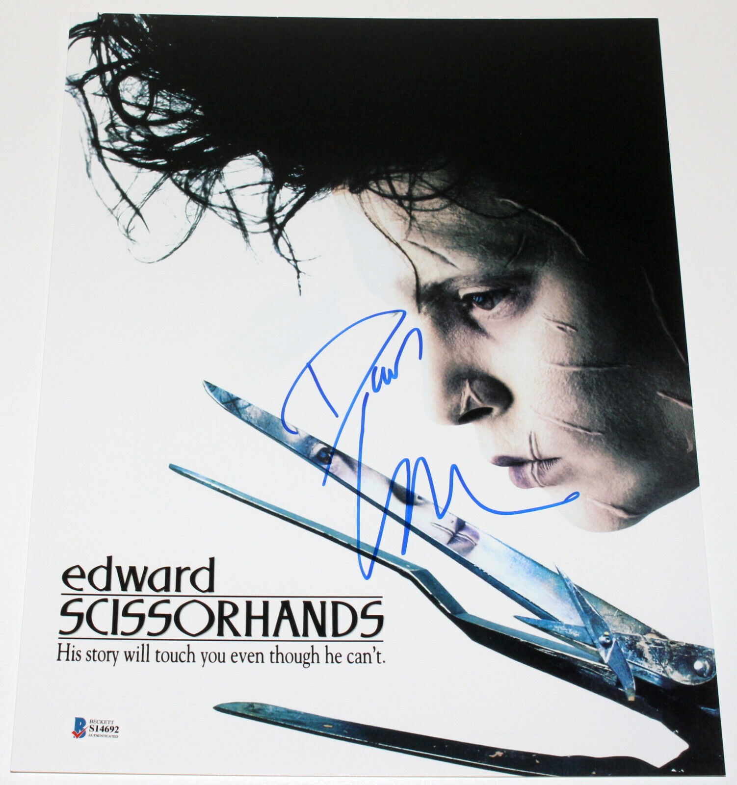 COMPOSER DANNY ELFMAN SIGNED 'EDWARD SCISSORHANDS' 11X14 Photo Poster painting BECKETT BAS COA