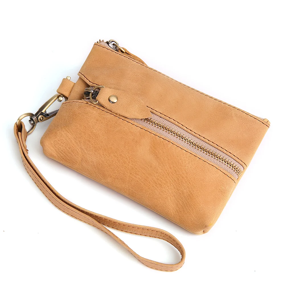 Casual waist hanging hand car key case multifunctional leather coin purse
