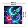 Luminous Lotus Hummingbird-11CT Stamped Cross Stitch 40*40cm/15.75*15.75in