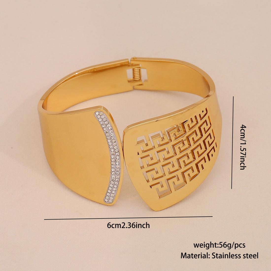 Personalized Exaggerated Flower Bracelet Niche Hand Accessories Ins Stainless Steel Jewelry B626