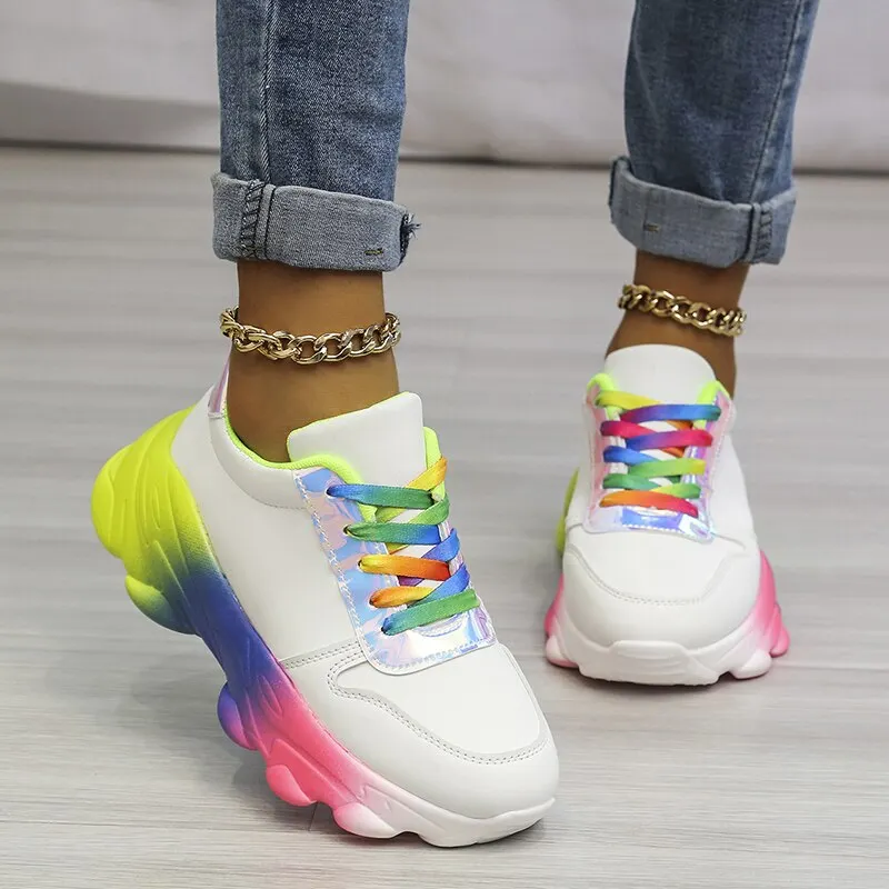 Thick bottom white shoes women's summer thin sneakers 2020 new women's casual shoes muffin flat bottom