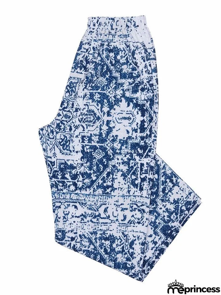 Men's Hip-Hop Digital Printed Loose Fitness Ugly Pants