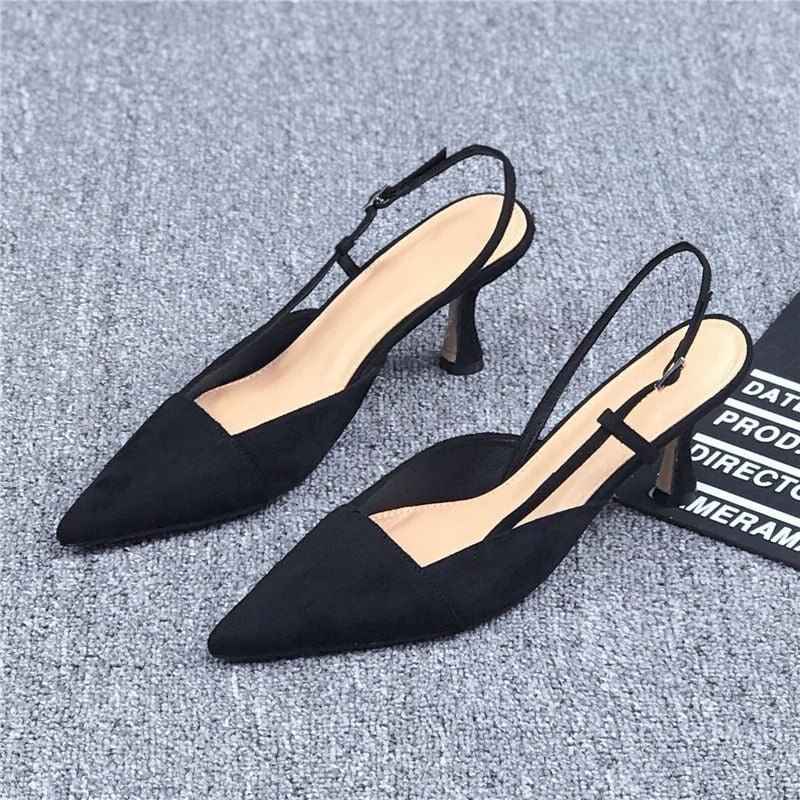  2022 Sandals for Women High Heels Luxury Pumps Pointed Roman Open Toe PU Designer Shoe