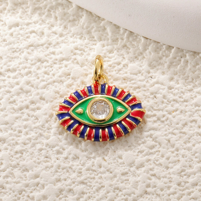 1 Piece Copper Devil’s Eye Jewelry Accessories Pendant