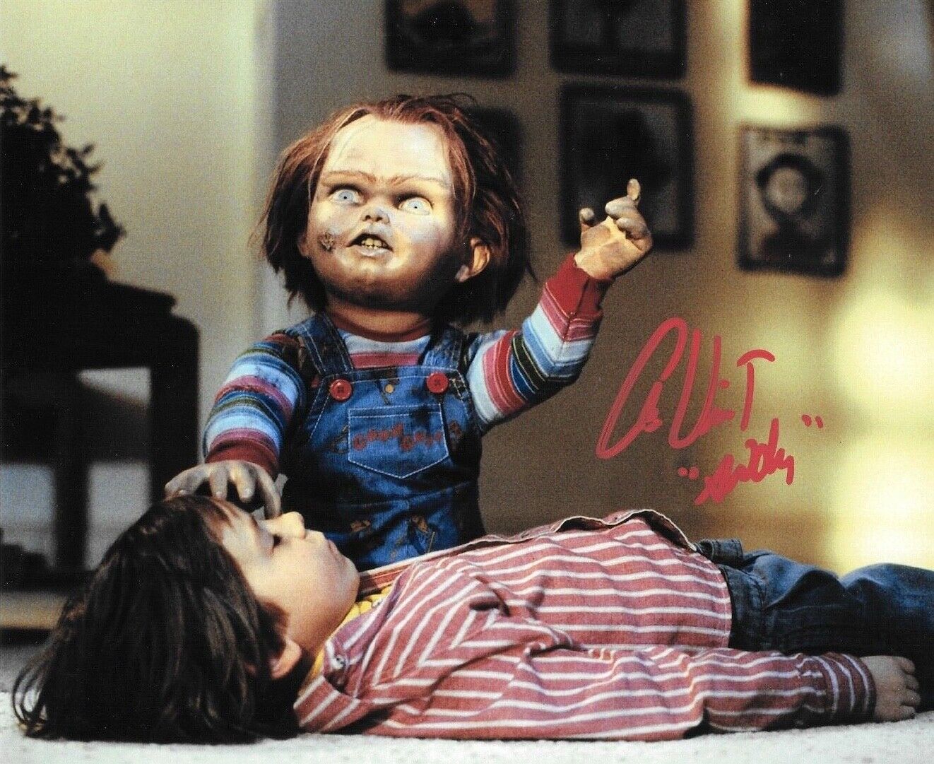 * ALEX VINCENT * signed 8x10 Photo Poster painting * CHILD'S PLAY * ANDY * PROOF * 2