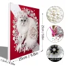 (Pre-Framed)Diamond Painting-DIY Crystal Rhinestone Cute Cat(25x25cm)
