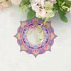 2pcs/set DIY Flowers Hanging Mirror Diamond Art Wall Door Decoration Kit