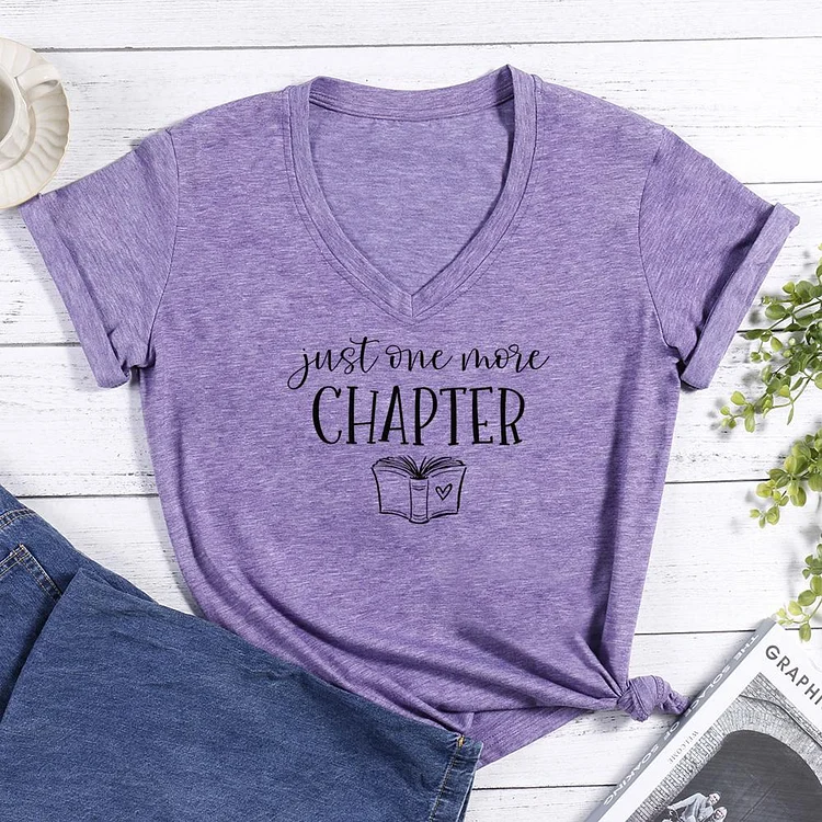 Just One More Chapter V-neck T Shirt