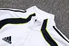 Joyfball 2025/2026 Real Madrid Half-Pull Training Suit White Retro Version Football Shirt 1:1 Thai Quality