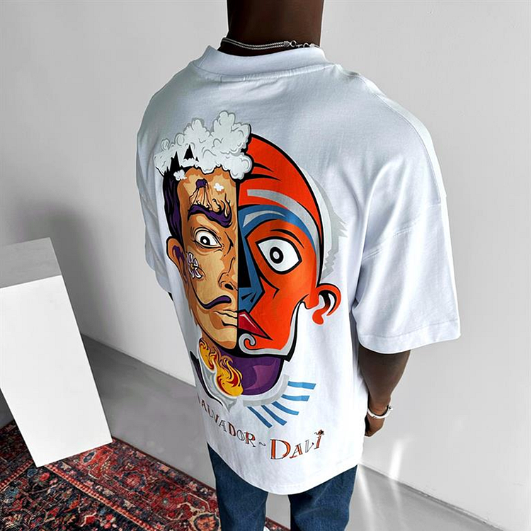 Men'S Art Graffiti Print T-Shirt