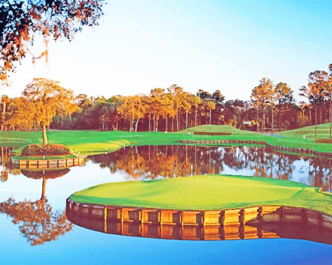 

Sawgrass Golf Course – Paint By Numbers - 40*50CM, 501 Original