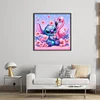 Stitch And The Flamingos-11CT Stamped Cross Stitch 40*40cm/15.75*15.75in
