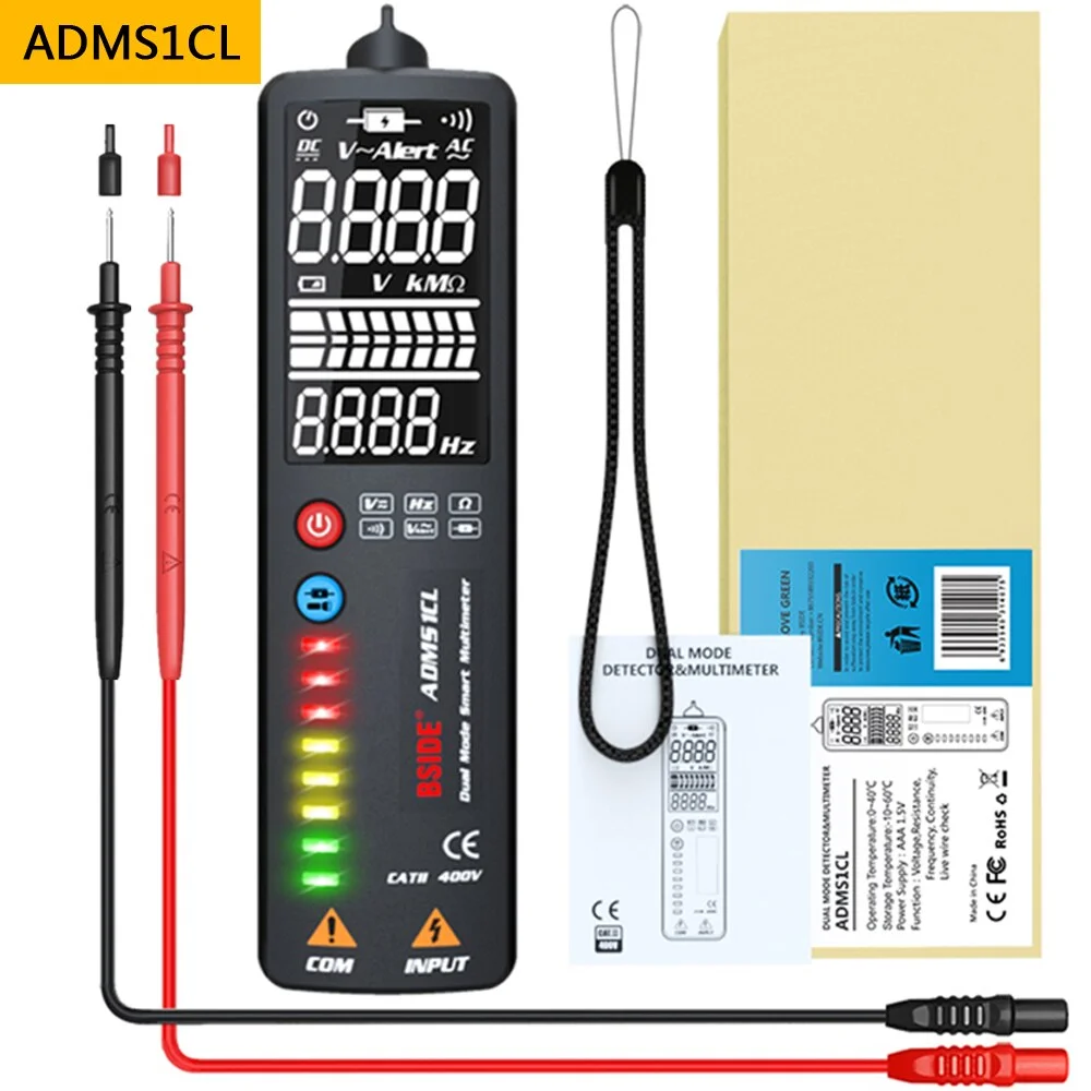 S1 Digital Multimeter Smart 3-IN-1 Tester DC AC Voltmeter+EBTN LCD Voltage Indicator Detector Screwdriver+Hidden Wire test