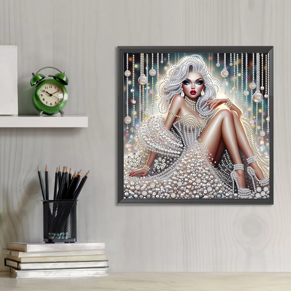 Diamond Painting - Partial Special Shaped Drill - Beauty(Canvas|30*30cm)