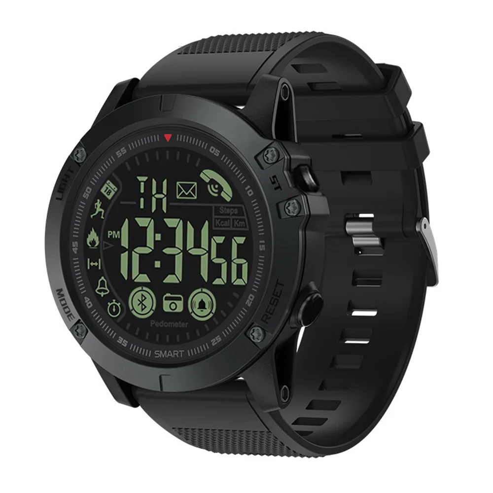 Meladen™ Smart-Uhr läuft wasserdicht IP68 Pedometer Sport Bluetooth-Uhr
