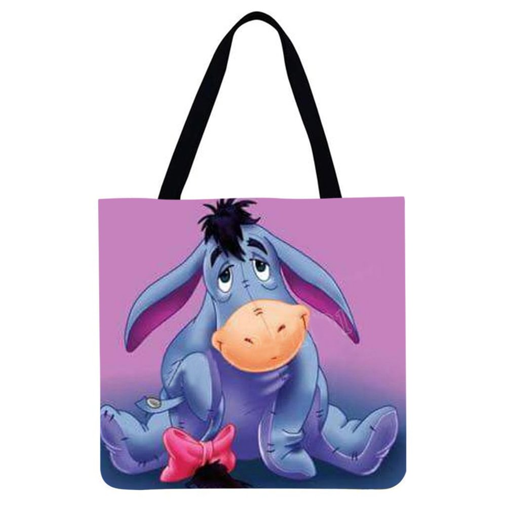 Linen Tote Bag - Hippo