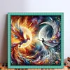 Sun And Moon Phoenix-11CT Stamped Cross Stitch 50*50cm tapestrymarket