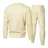 Mens 2 Piece Jacquard Sweatsuit Outfits Hoodie Sweatshirt & Joggers Sweatpants Set Tracksuit