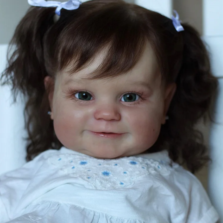 20" Stephanie Realistic Toddler Reborn Baby Doll Girl, Reborn Collectible Baby Doll Has Coos and "Heartbeat" Choice Rebornartdoll® RSAW-Rebornartdoll®