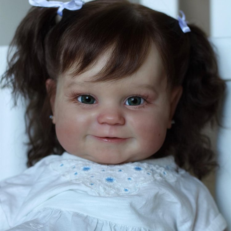  20" Stephanie Realistic Toddler Reborn Baby Doll Girl, Reborn Collectible Baby Doll Has Coos and "Heartbeat" Choice - Reborndollsshop®-Reborndollsshop®
