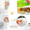 2pcs Flower Cat Diamond Painting Double-sided Crystal Window Suncatcher Craft Set Birthday Gifts Home Garden Decor Hanging Kit