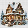 Christmas Cottage-11CT Counted Cross Stitch 50*50cm/19.69*19.69in