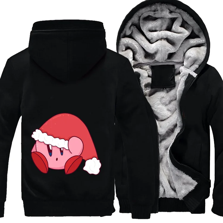 Christmas Hat Is Too Big, Kirby Fleece Jacket