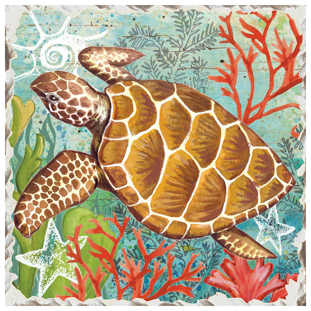 

Sea Turtle - Round Drill Diamond Painting - 30*30CM, 501 Original