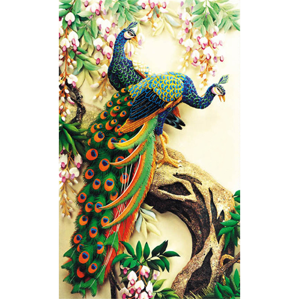 Peacock - Full Square Diamond Painting(40*50cm)