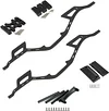 AMK DIY Builders Kit Carbon Fiber Chassis Rail with Aluminum Alloy Plates Adapt to 1/10 RC Crawler Axial SCX10 II Element Enduro SOA Built Trail for Expert Players