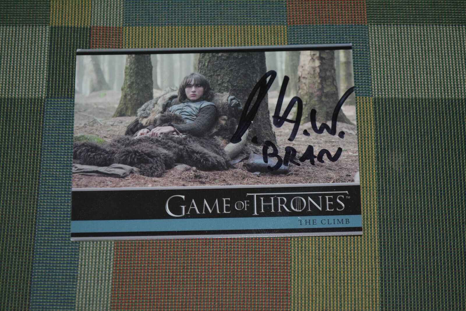 ISAAC HEMPSTEAD WRIGHT signed autograph In Person GAME OF THRONES trading card