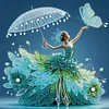 Belle jupe fille-sp&eacute;cial en forme de peinture de diamant-30 * 30cm