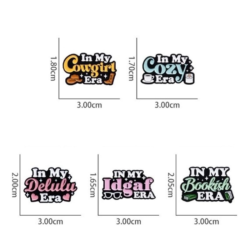 Cartoon Style Letter Alloy Stamping Stoving Varnish Plating Women’s Brooches