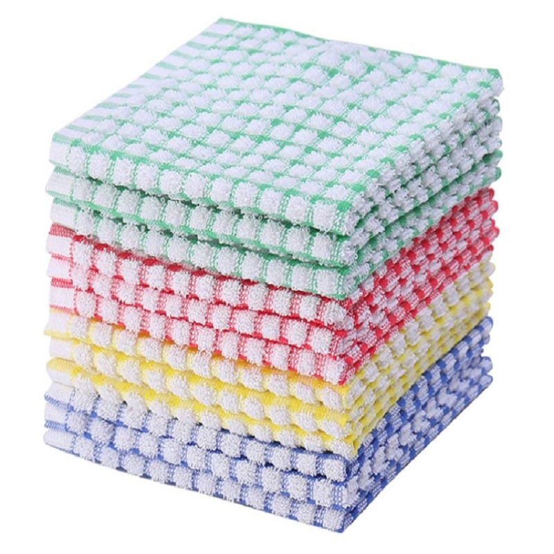 

Egles Lot de torchons de cuisine carr s r curer 100 % coton, 501 Original