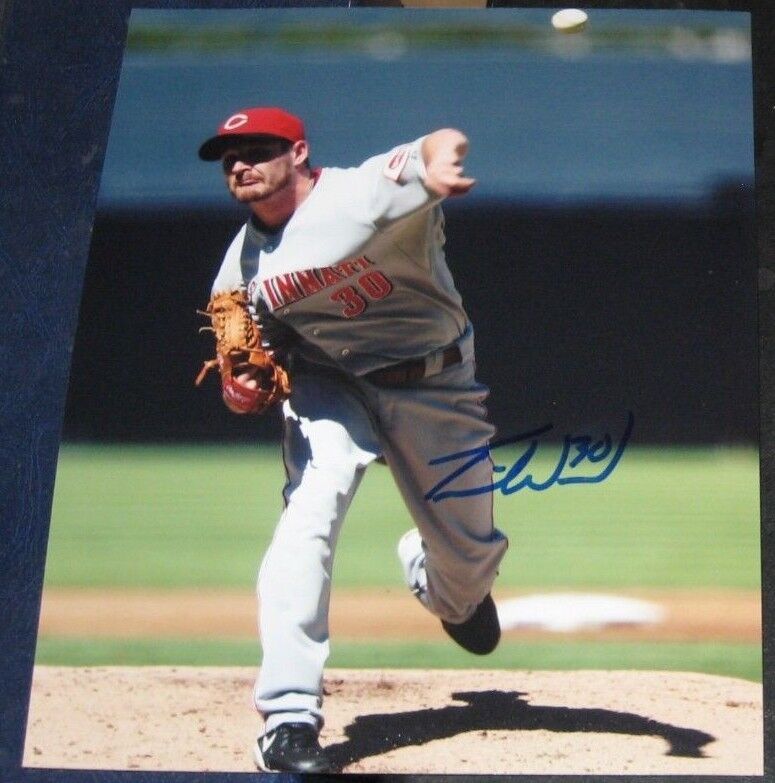 Travis Wood Cincinnati Reds SIGNED AUTOGRAPHED 8x10 Photo Poster painting COA Baseball MLB