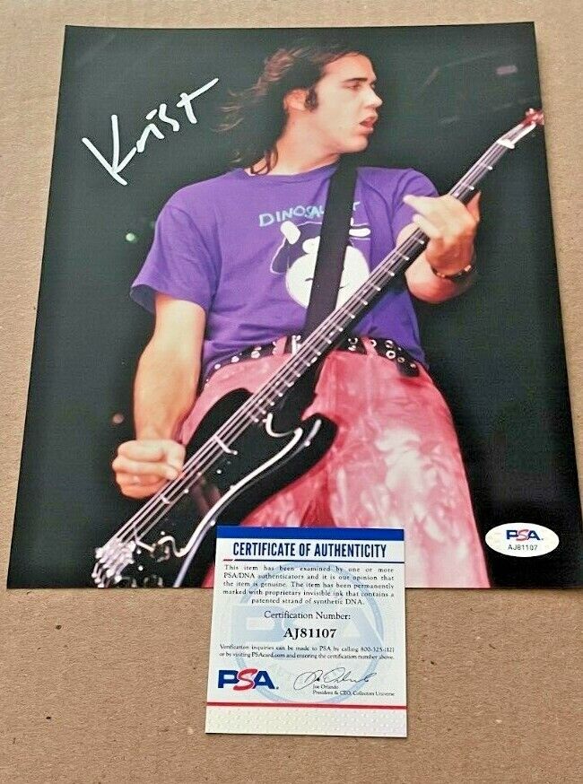 KRIST NOVOSELIC SIGNED NIRVANA 8X10 Photo Poster painting PSA/DNA CERTIFIED #3