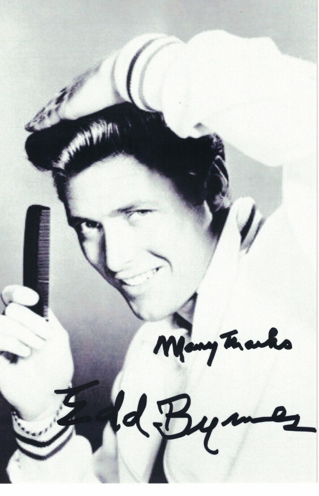 Edd Byrnes Signed Autographed 4x6 Photo Poster painting Actor Grease A