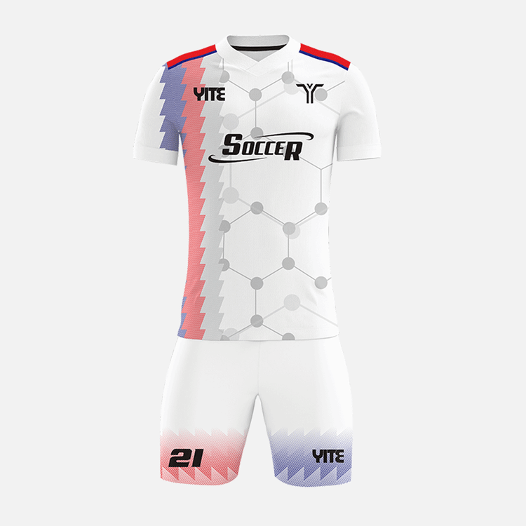 YITE | YTZQ183-White  And Red Soccer Uniforms