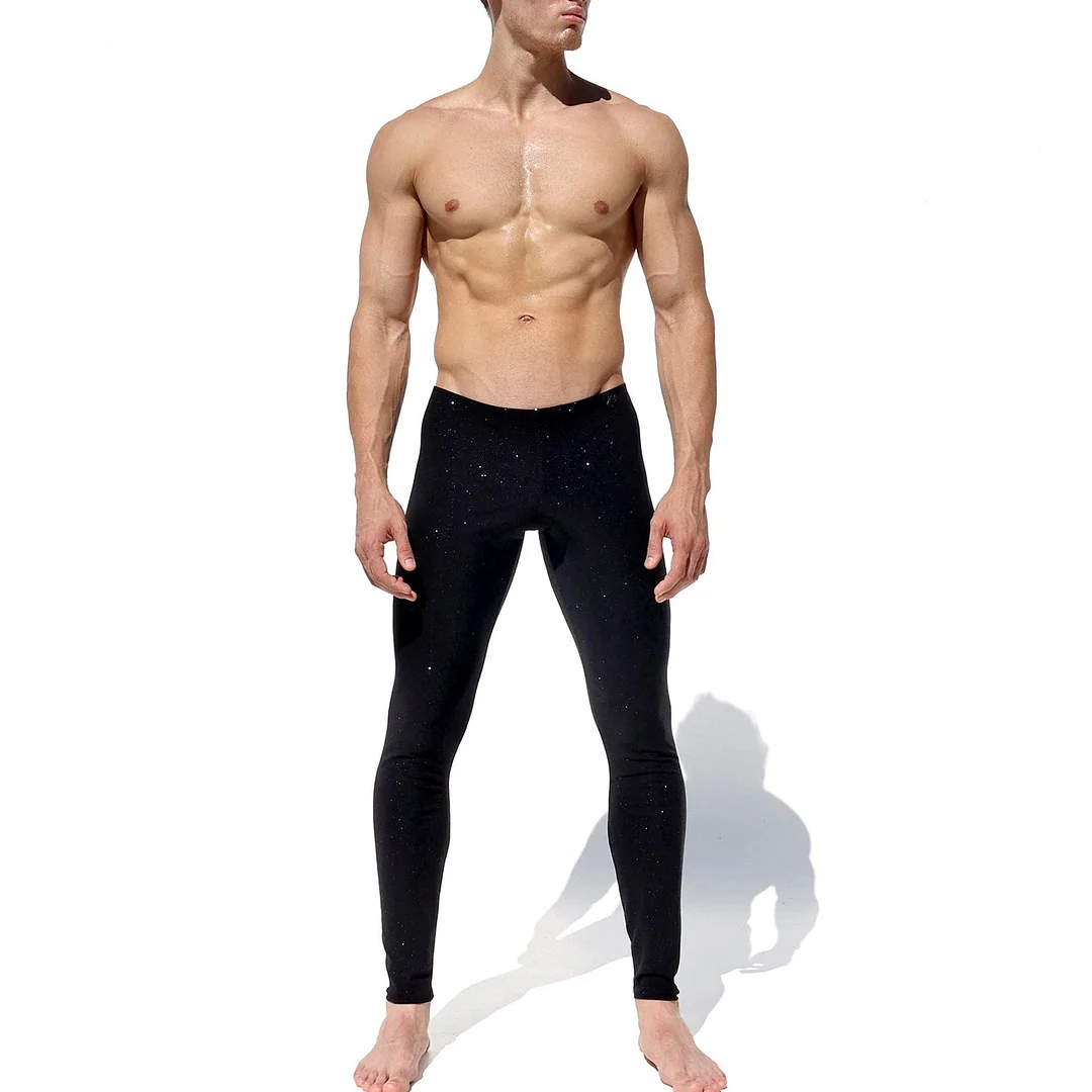 Men's Silver-plated Glitter Pure Cotton Skinny Slim-fit Trousers-inspireuse