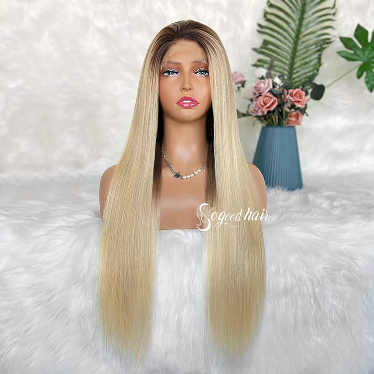 Samantha | Luxurious Soft Wave Ombre Blonde Raw Hair Wig