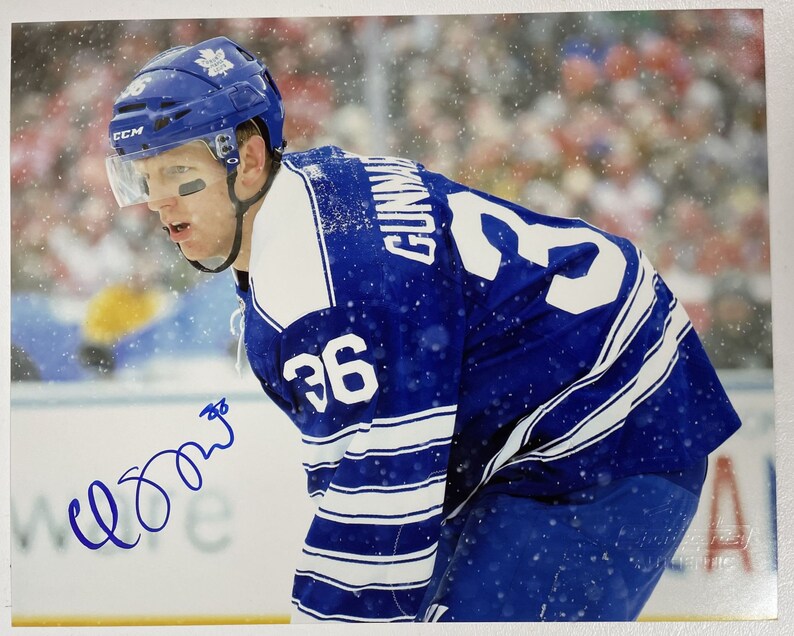 Carl Gunnarsson Signed Autographed Glossy 8x10 Photo Poster painting Toronto Maple Leafs - COA Matching Holograms