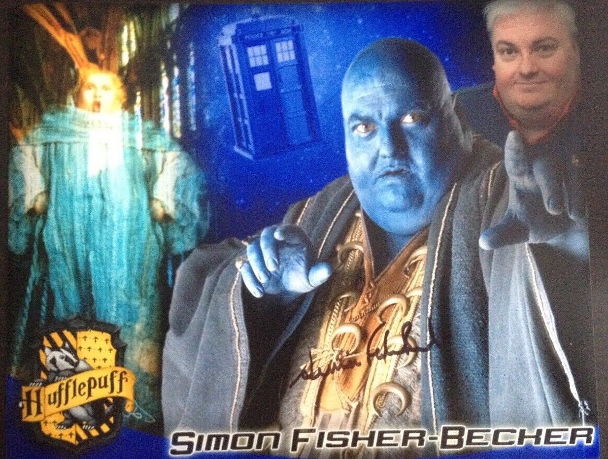 SIMON FISHER BECKER - DR WHO TV SERIES ACTOR - SUPERB SIGNED MONTAGE Photo Poster painting