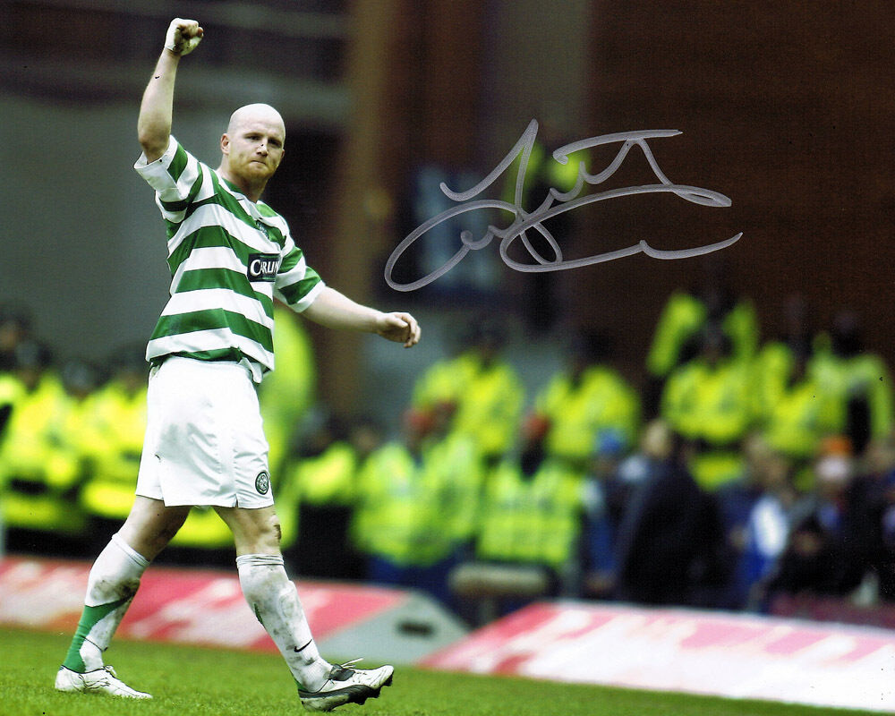 JOHN HARTSON Celtic Legend HAND SIGNED Autograph 10x8 Photo Poster painting AFTAL COA