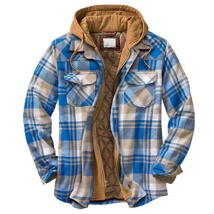 Flannel Hooded Jacket