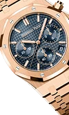 Rose gold 904L steel night blue dial-automatic watch-41mm