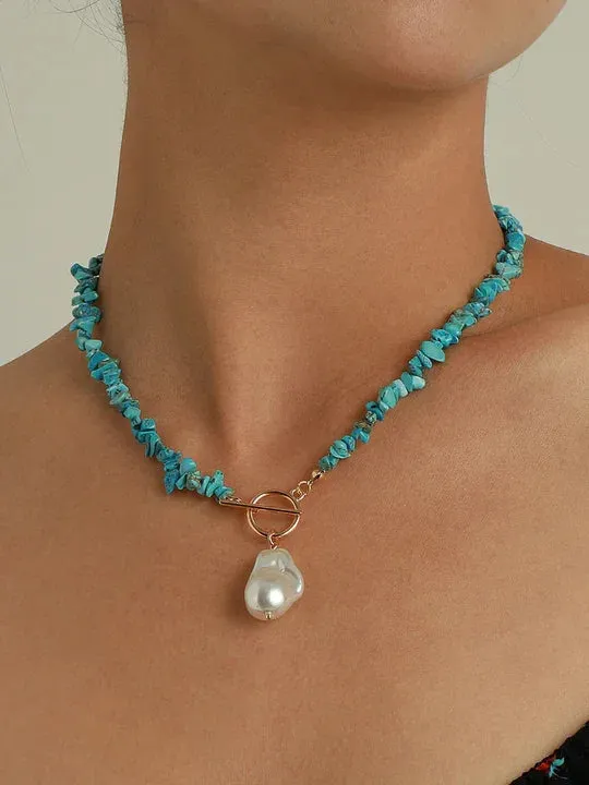 Irregular Turquoise Necklace